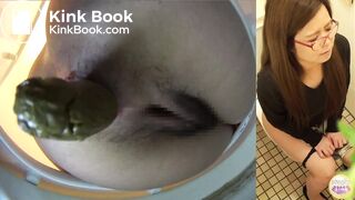 Japanese Girl great Pooping in toilet Restaurant