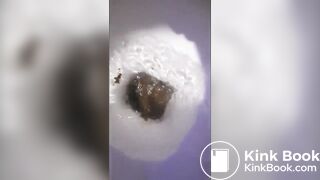 Grey pants poop