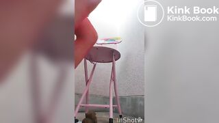 Asian Hottie Poops Perfectly