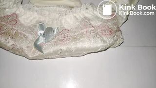 A LOVELY JAPAN YELLOW EMBROIDERY PANTY WHEN WAS NEW AND CLEANING.