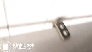 Spy on woman with diarrhea in public bathroom