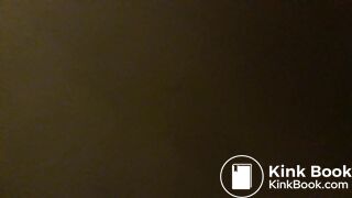 Spy on woman with diarrhea in public bathroom