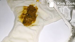 A LOVELY JAPAN YELLOW EMBROIDERY PANTY AFTER PLAYING