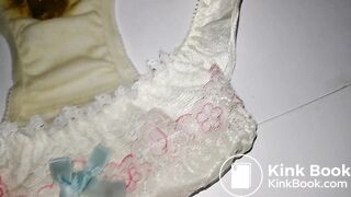 A LOVELY JAPAN YELLOW EMBROIDERY PANTY AFTER PLAYING