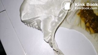 A LOVELY JAPAN YELLOW EMBROIDERY PANTY AFTER PLAYING