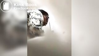 Milf caught having urgent poop