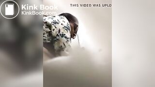 Milf caught having urgent poop