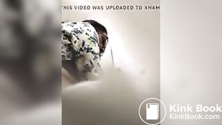 Milf caught having urgent poop