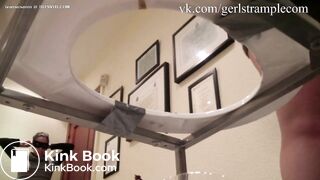 Девушки какают на раба , scat , toilet slave