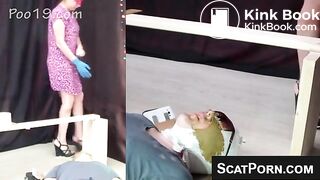 Girl Takes Messy Shit Right In Human Toilets Mouth