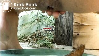 She pooping on a plate