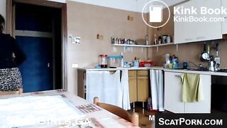 Beautiful Girl Shits Out A Big Mess And Smears It On Her Tits And Beautiful