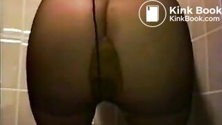 Classic japanese pantyhose poop