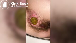 Real amat hairy hole shitting