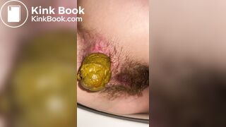 Real amat hairy hole shitting