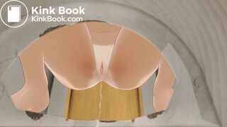 Kaede Shitting and pissing at the toilet 2