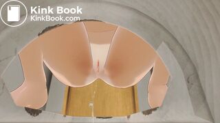 Kaede Shitting and pissing at the toilet 2