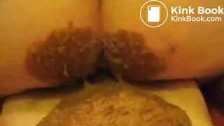 Really messy poo fuck