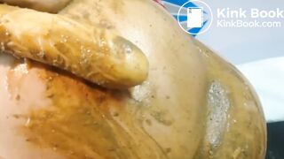 colombian bitch puking shit