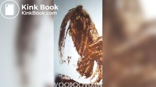 Crazy black chick sprays enema shit everywhere