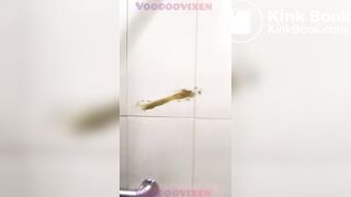 Public toilet shit floor and wall