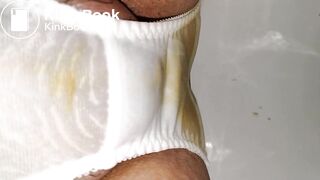 Ready to play that lovely white flower embroidery panty again