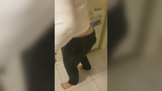 daddys girl walks with poop in her jeans