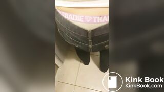 daddys girl walks with poop in her jeans