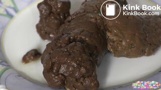 close up shit on a plate