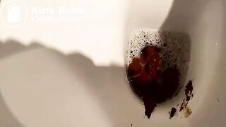 Huge poop viewed close up