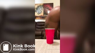 Big ass ebony scat and fart