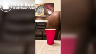 Big ass ebony scat and fart