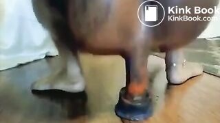 Kshit Ebony Dildo Ride