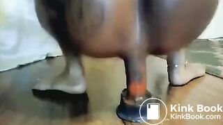 Kshit Ebony Dildo Ride