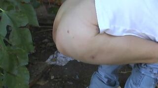 outdoor public poo nice turd