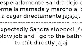 Lovely hand and blow job, followed by a big poop from a lovely amateur girl