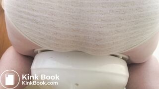 Pees and poops a huge load in her panties