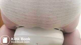 Pees and poops a huge load in her panties