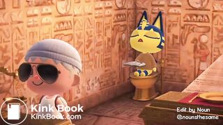 Ankha taking a dump