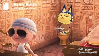Ankha taking a dump
