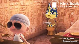 Ankha taking a dump
