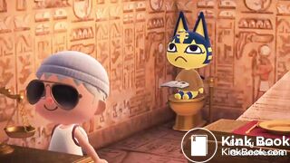 Ankha taking a dump