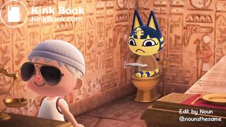 Ankha taking a dump