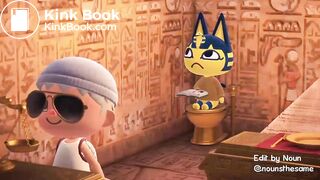 Ankha taking a dump