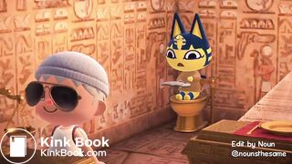 Ankha taking a dump