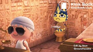 Ankha taking a dump