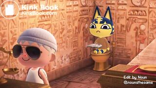 Ankha taking a dump