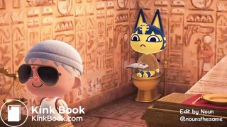 Ankha taking a dump