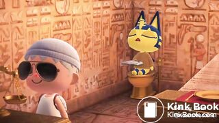 Ankha taking a dump