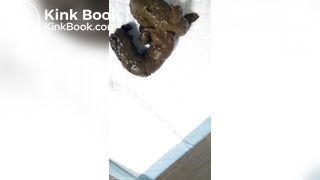 Skinny Japanese girl shit for us.